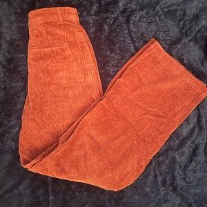 High waisted corduroy pants